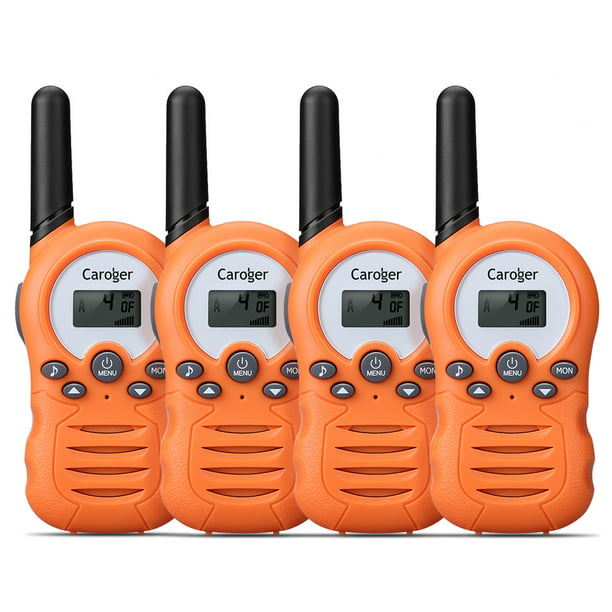 Bright Orange, Pack of 2 Swiftion Rechargeable Kids Walkie Talkies 22 Channel 0.5W FRS/GMRS 2 Way Radios with Charger and Rechargeable Batteries 
